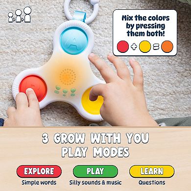 Chuckle & Roar Pop It and Glow Stroller & Bag Ring