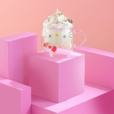 JoyJolt Hello Kitty 3D Double Wall Coffee Mug