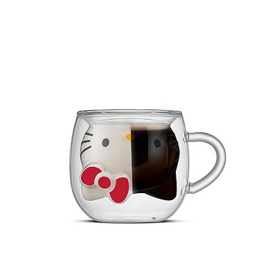 JoyJolt Hello Kitty 3D Double Wall Coffee Mug