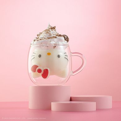 JoyJolt Hello Kitty 3D Double Wall Coffee Mug