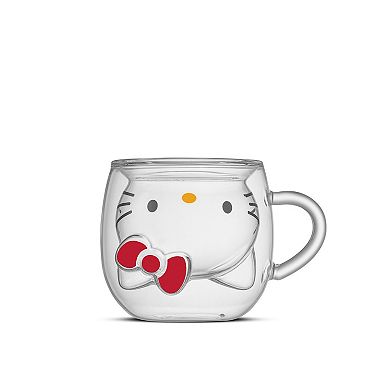 JoyJolt Hello Kitty 3D Double Wall Espresso Glass