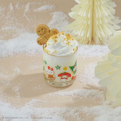 JoyJolt Hello Kitty and Friends Gingerbread Pals 4-Pack Short Glass Set