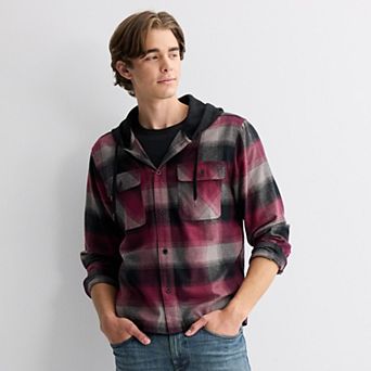 Men's Trinity Coast Hooded Flannel Shirt