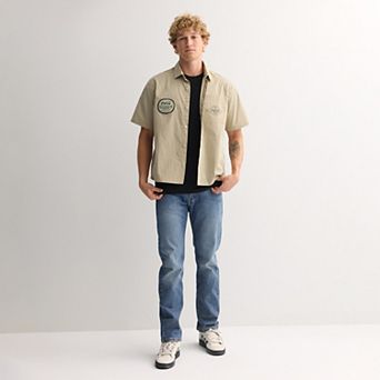 Men's Delivery Striped Work Shirt