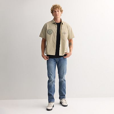 Men's Delivery Striped Work Shirt