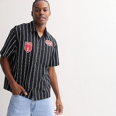 Men's Diner Striped Work Shirt