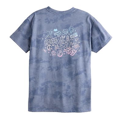 Girls 6-20 SO® Short Sleeve Oversized Graphic Tee in Regular & Plus Size