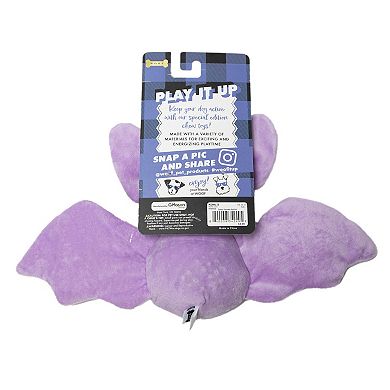 Woof Spikey Squeaker Bat Plush Dog Toy