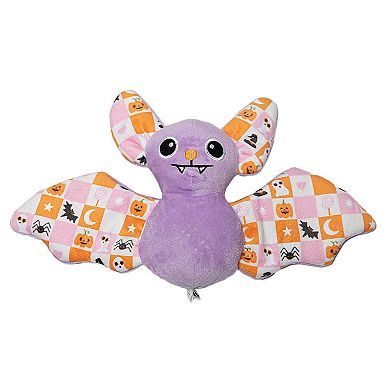 Woof Spikey Squeaker Bat Plush Dog Toy