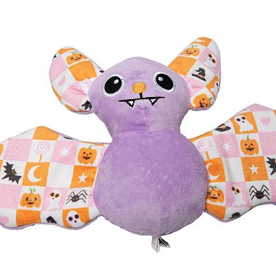 Woof Spikey Squeaker Bat Plush Dog Toy