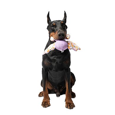 Woof Spikey Squeaker Bat Plush Dog Toy