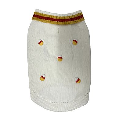Woof Candy Corn Pet Sweater