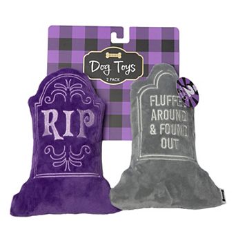 Woof 2 pk Multi-squeaker Tombstone Dog Toys
