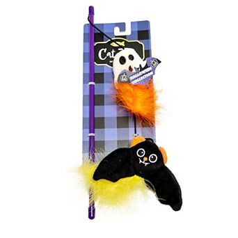 Meow Ghost Bat Interactive Teaser Wand Pet Toy