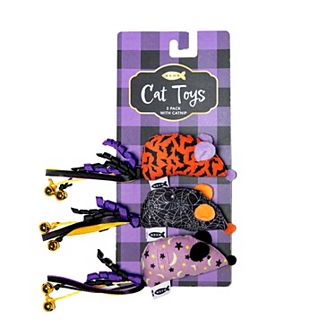 Meow 3 pc Catnip Mice Plush Cat Toys Set