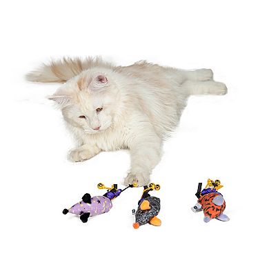 Meow 3-pc. Catnip Mice Plush Cat Toys Set