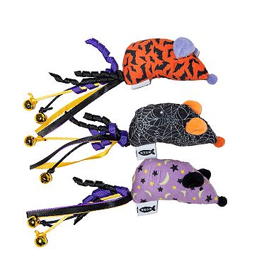Meow 3-pc. Catnip Mice Plush Cat Toys Set
