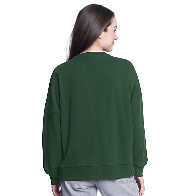 Women's G-III 4Her by Carl Banks Hunter Green Milwaukee Bucks Athletic Pullover Sweatshirt