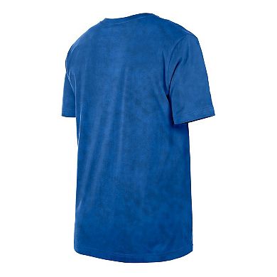 Men's New Era Blue Orlando Magic Hardwood Classics Oversized Boxy Mineral Wash T-Shirt