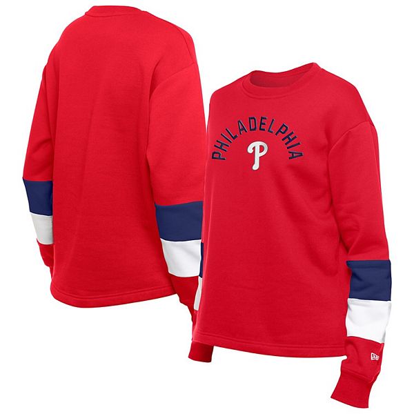 売れ筋商品|||ニューエラ カットソー トップス レディース Women'sRed Philadelphia Phillies Gameday Crewneck Sweatshirt Red Women's New Era Red Philadelphia Phillies Gameday Crewneck