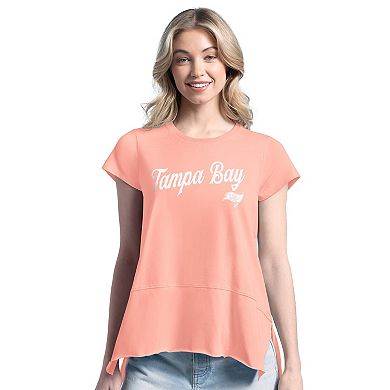 Women's Margaritaville Pink Tampa Bay Buccaneers Gametime Is Paradise T-Shirt