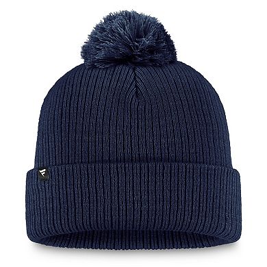 Women's Fanatics Navy Winnipeg Jets Cuffed Knit Hat with Pom