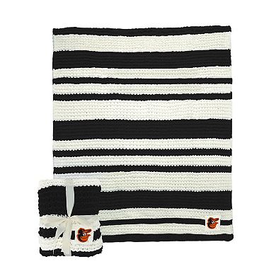 "Baltimore Orioles 50"" x 60"" Cable-Knit Throw Blanket"