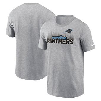 Men's Nike Heather Gray Carolina Panthers Local Essential T-Shirt