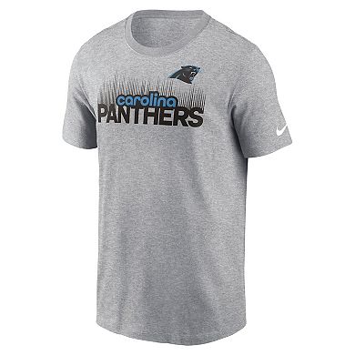 Men's Nike Heather Gray Carolina Panthers Local Essential T-Shirt