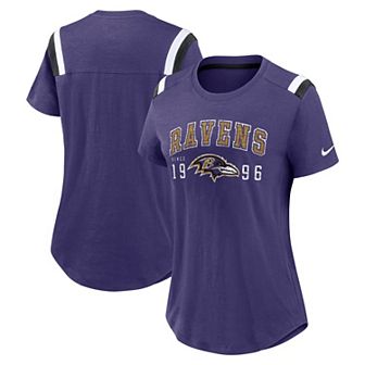 Women's Nike Purple Baltimore Ravens Historic Slub Fashion T-Shirt