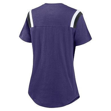 Women's Nike Purple Baltimore Ravens Historic Slub Fashion T-Shirt