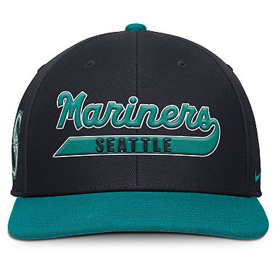 Men's Nike Navy/Aqua Seattle Mariners Pro Performance Snapback Hat