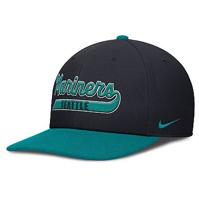 Men's Nike Navy/Aqua Seattle Mariners Pro Performance Snapback Hat