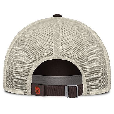 Men's Nike Brown/Natural San Diego Padres Cooperstown Collection Club Trucker Adjustable Hat