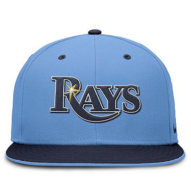 Men's Nike Light Blue/Navy Tampa Bay Rays True Primetime Two-Tone Performance Fitted Hat