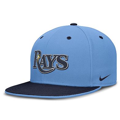 Men's Nike Light Blue/Navy Tampa Bay Rays True Primetime Two-Tone Performance Fitted Hat
