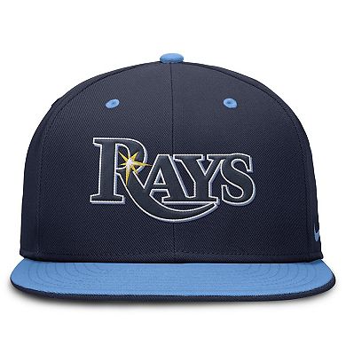 Men's Nike Navy/Light Blue Tampa Bay Rays True Primetime Two-Tone Performance Fitted Hat