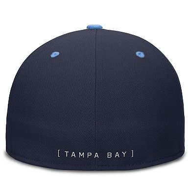 Men's Nike Navy/Light Blue Tampa Bay Rays True Primetime Two-Tone Performance Fitted Hat
