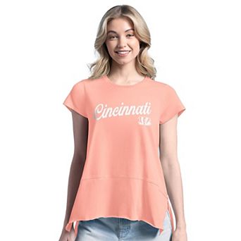 Women's Margaritaville Pink Cincinnati Bengals Gametime Is Paradise T-Shirt
