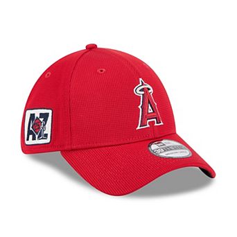 Men's New Era Red Los Angeles Angels 2025 Spring Training 39THIRTY Flex Hat