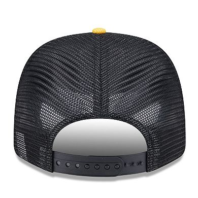 Men's New Era Black Pittsburgh Pirates 2025 Batting Practice 9SEVENTY Stretch-Snap Trucker Hat
