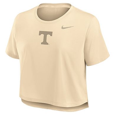 Women's Nike Tan Tennessee Volunteers Performance Cropped T-Shirt