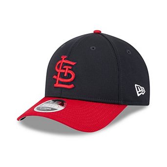 Men's New Era Red/Black St. Louis Cardinals 2025 Batting Practice 9FORTY M-Crown Adjustable Hat