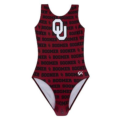 Youth Crimson Oklahoma Sooners Elite Spirit Leotard