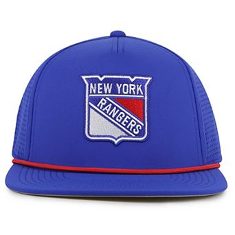 Men's American Needle Blue New York Rangers Buxton Pro Tech Adjustable Hat