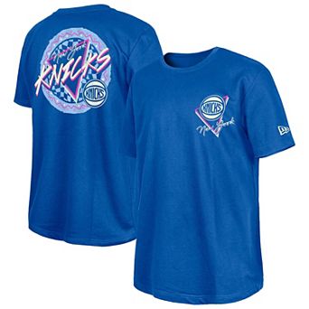 ��New Era Blue New York Knicks Glow-in-the-Dark T-Shirt