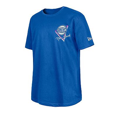 New Era Blue New York Knicks Glow-in-the-Dark T-Shirt