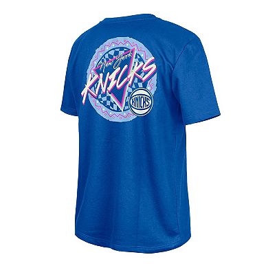 New Era Blue New York Knicks Glow-in-the-Dark T-Shirt