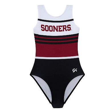 Youth White Oklahoma Sooners Elite Spirit Leotard