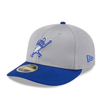 Men's New Era Gray/Royal Milwaukee Brewers 2025 Batting Practice Low Profile 59FIFTY Fitted Hat